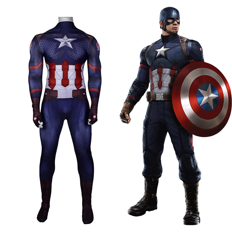 Déguisement de Captain America - Avengers - Garçon - Taille au Choix - Jour  de Fête - Films & séries - Thèmes